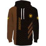 western michigan broncos monogram pattern brown hoodie best selling