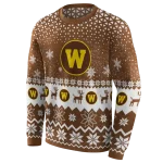 western michigan broncos reindeer motif brown hoodie best selling