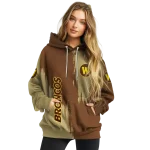 western michigan broncos splatter effect brown hoodie best selling