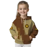 western michigan broncos splatter effect brown hoodie best selling