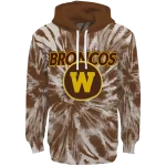 western michigan broncos tie dye pattern brown hoodie best selling