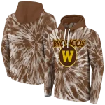 western michigan broncos tie dye pattern brown hoodie best selling