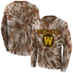 western michigan broncos tie dye pattern brown hoodie best selling