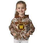 western michigan broncos tie dye pattern brown hoodie best selling