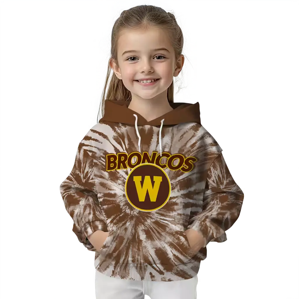 western michigan broncos tie dye pattern brown hoodie top rated western michigan broncos tie dye pattern brown hoodie top rated