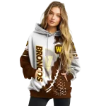 western michigan broncos triangular pattern brown white hoodie best selling