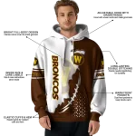 western michigan broncos triangular pattern brown white hoodie best selling
