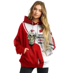 wisconsin badgers achmed skull red hoodie best selling