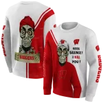 wisconsin badgers achmed skull red hoodie best selling