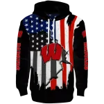 wisconsin badgers american pride black hoodie best selling