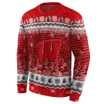 wisconsin badgers christmas trees red hoodie best selling