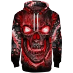 wisconsin badgers demonic skull red black hoodie best selling