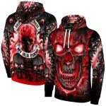wisconsin badgers demonic skull red black hoodie best selling