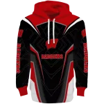 wisconsin badgers futuristic pattern red black hoodie best selling