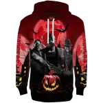 wisconsin badgers halloween vibes red black hoodie best selling
