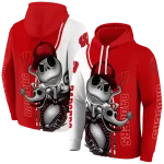 wisconsin badgers jack skellington red hoodie best selling