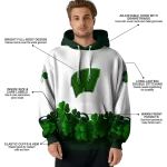 wisconsin badgers lucky motif white green hoodie best selling