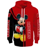 wisconsin badgers mickey mouse red black hoodie best selling