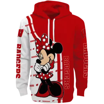 wisconsin badgers minnie mouse red hoodie best selling