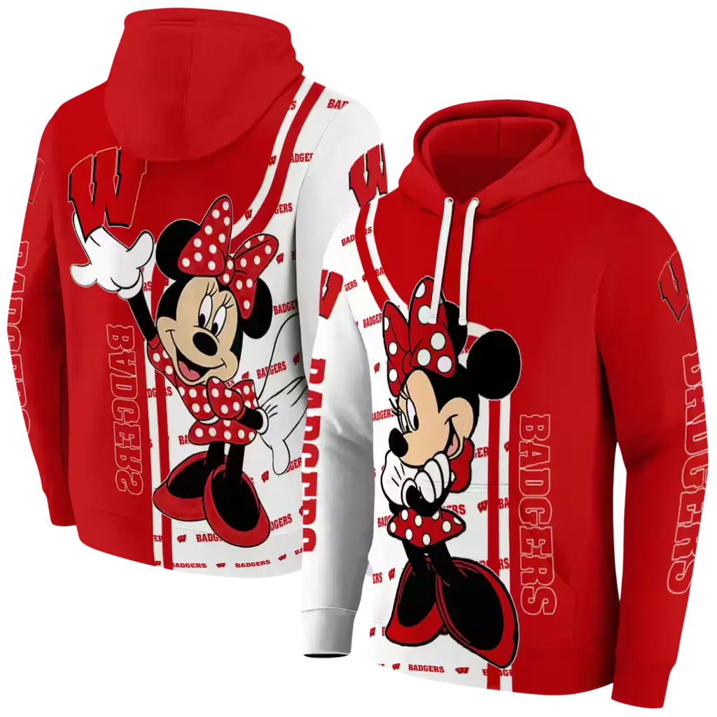 wisconsin badgers minnie mouse red hoodie fashion forward wisconsin badgers minnie mouse red hoodie fashion forward