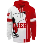 wisconsin badgers playful snoopy red hoodie best selling