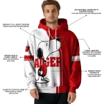 wisconsin badgers playful snoopy red hoodie best selling
