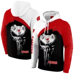 wisconsin badgers skull punisher white black hoodie best selling