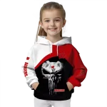 wisconsin badgers skull punisher white black hoodie best selling
