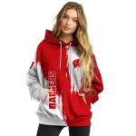 wisconsin badgers splatter effect red hoodie best selling