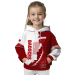 wisconsin badgers triangular pattern red white hoodie best selling