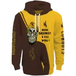 wyoming cowboys achmed skull brown hoodie best selling
