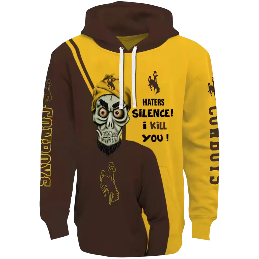 wyoming cowboys achmed skull brown hoodie best selling wyoming cowboys achmed skull brown hoodie best selling
