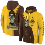 wyoming cowboys achmed skull brown hoodie best selling