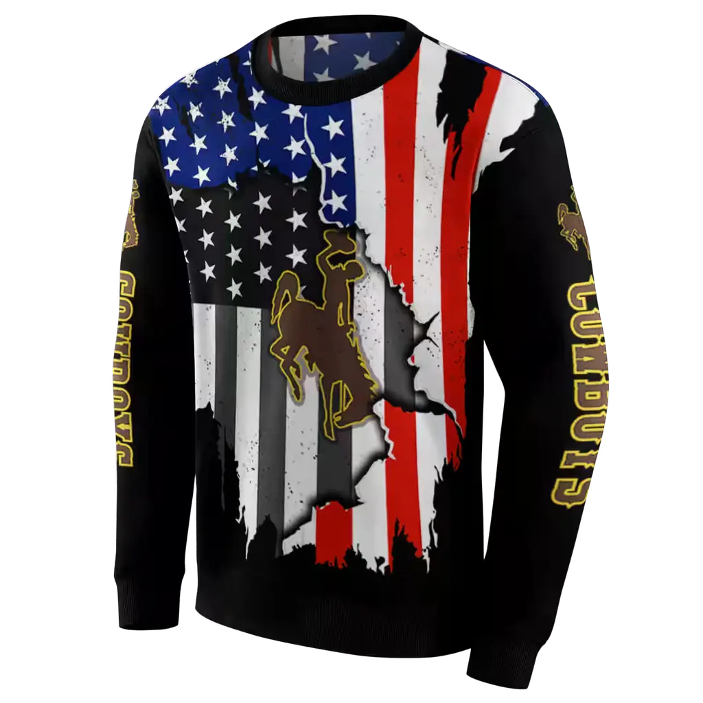 wyoming cowboys american pride black hoodie new arrival wyoming cowboys american pride black hoodie new arrival
