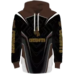 wyoming cowboys futuristic pattern brown black hoodie best selling