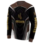 wyoming cowboys futuristic pattern brown black hoodie best selling