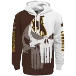 wyoming cowboys graphic punisher brown white hoodie best selling