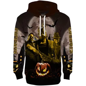 wyoming cowboys halloween vibes brown black hoodie best selling