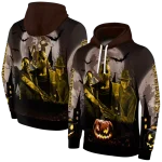 wyoming cowboys halloween vibes brown black hoodie best selling