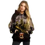 wyoming cowboys halloween vibes brown black hoodie best selling