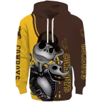 wyoming cowboys jack skellington brown hoodie best selling