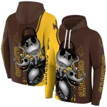 wyoming cowboys jack skellington brown hoodie best selling