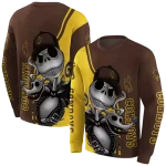 wyoming cowboys jack skellington brown hoodie best selling