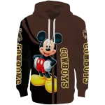 wyoming cowboys mickey mouse brown black hoodie best selling
