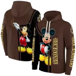 wyoming cowboys mickey mouse brown black hoodie best selling