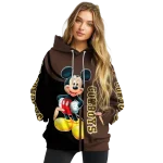 wyoming cowboys mickey mouse brown black hoodie best selling