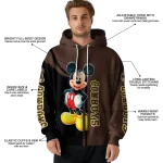 wyoming cowboys mickey mouse brown black hoodie best selling