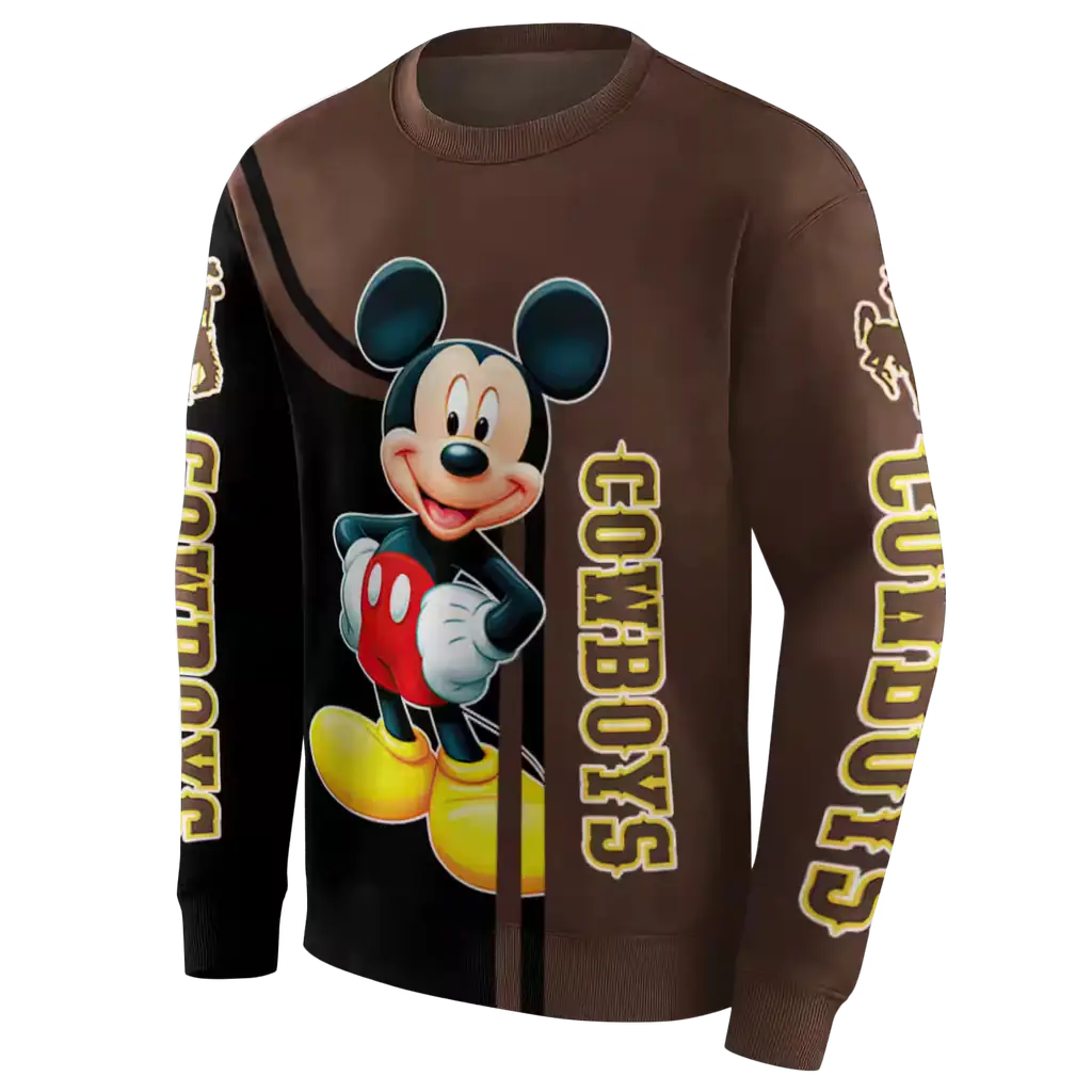 wyoming cowboys mickey mouse brown black hoodie new arrival wyoming cowboys mickey mouse brown black hoodie new arrival