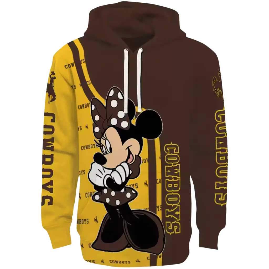wyoming cowboys minnie mouse brown hoodie best selling wyoming cowboys minnie mouse brown hoodie best selling