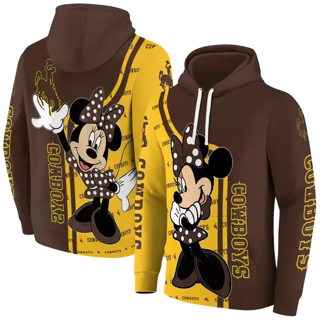 wyoming cowboys minnie mouse brown hoodie fashion forward wyoming cowboys minnie mouse brown hoodie fashion forward